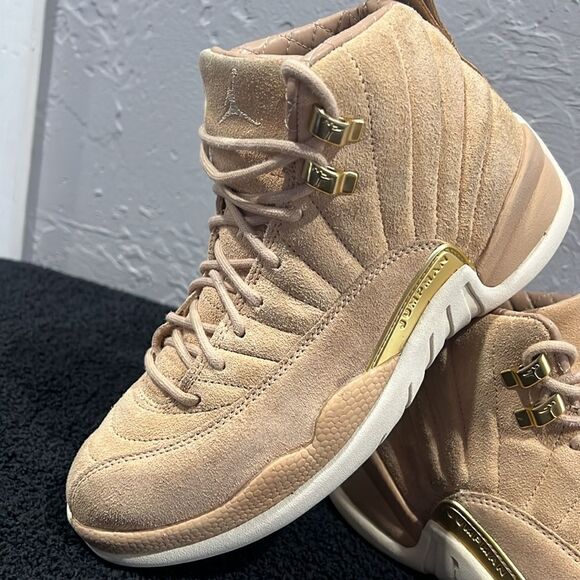 🔥🏀 Air Jordan XII Retro Vachetta Tan Women Sz 6.5 - Rare Special Edition - GUC - Picture 2 of 12